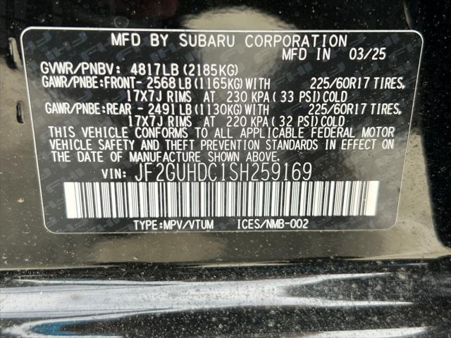 new 2025 Subaru Crosstrek car, priced at $27,537