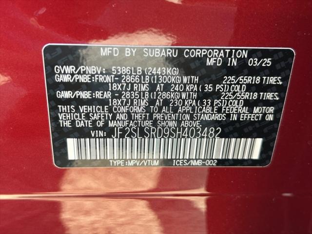 new 2025 Subaru Forester Hybrid car, priced at $39,295