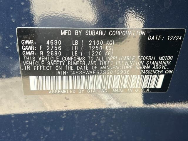 new 2025 Subaru Legacy car, priced at $29,564