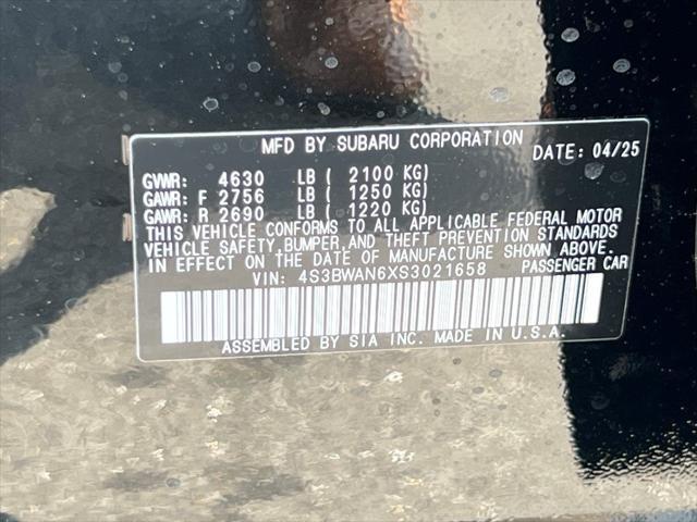new 2025 Subaru Legacy car, priced at $33,848