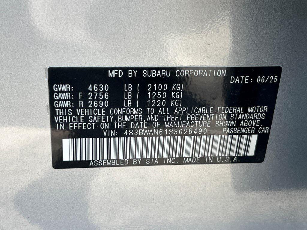 new 2025 Subaru Legacy car, priced at $35,492