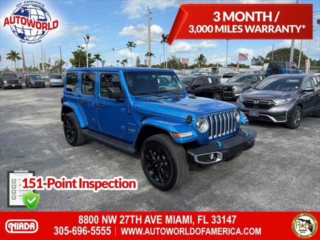 used 2022 Jeep Wrangler Unlimited 4xe car, priced at $35,800