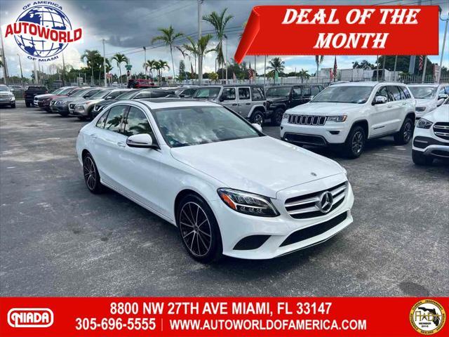 used 2021 Mercedes-Benz C-Class car, priced at $23,950