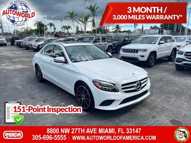 used 2021 Mercedes-Benz C-Class car, priced at $24,950