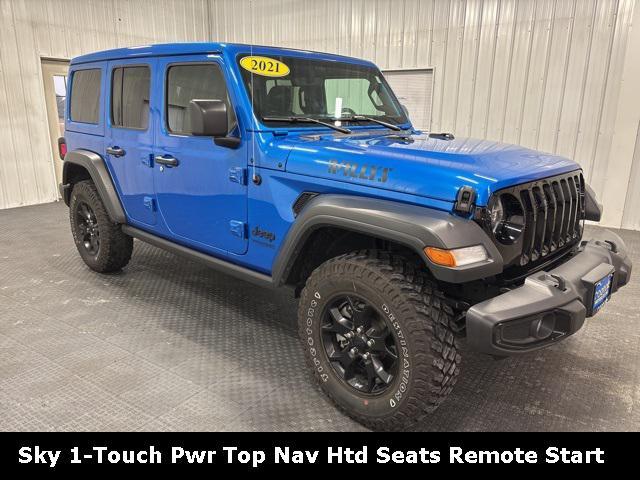 used 2021 Jeep Wrangler car, priced at $32,000