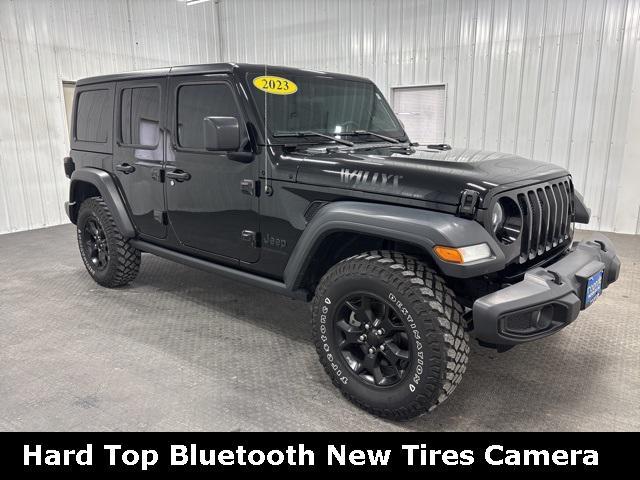 used 2023 Jeep Wrangler car, priced at $34,500