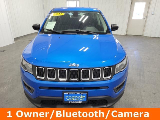 used 2021 Jeep Compass car, priced at $17,250