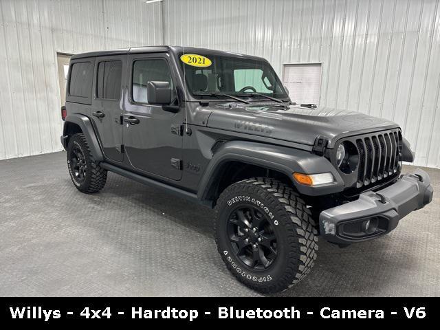 used 2021 Jeep Wrangler car, priced at $35,500