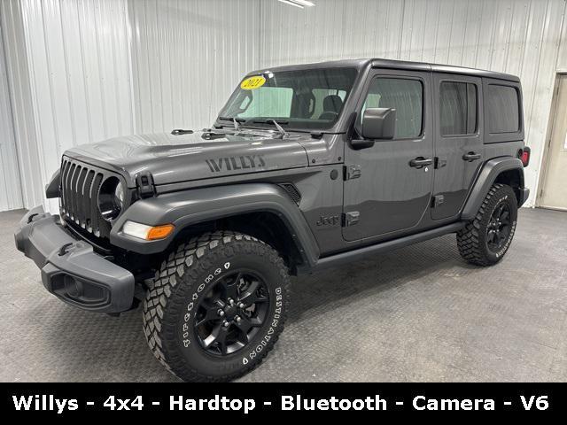 used 2021 Jeep Wrangler car, priced at $35,500