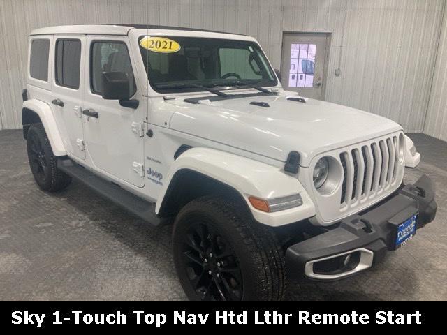 used 2021 Jeep Wrangler Unlimited 4xe car, priced at $32,500