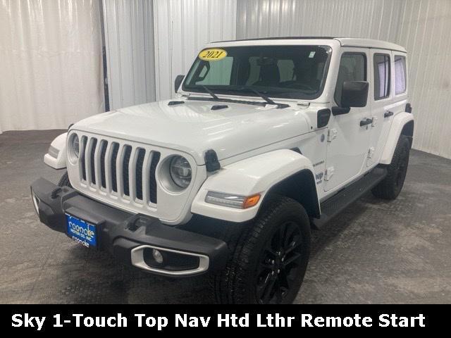 used 2021 Jeep Wrangler Unlimited 4xe car, priced at $32,500