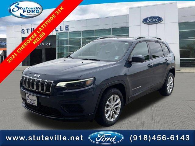 used 2021 Jeep Cherokee car, priced at $21,992