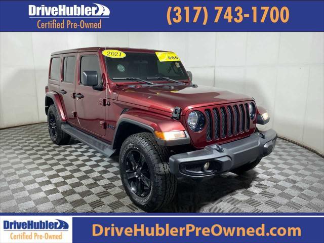 used 2021 Jeep Wrangler Unlimited car, priced at $31,747