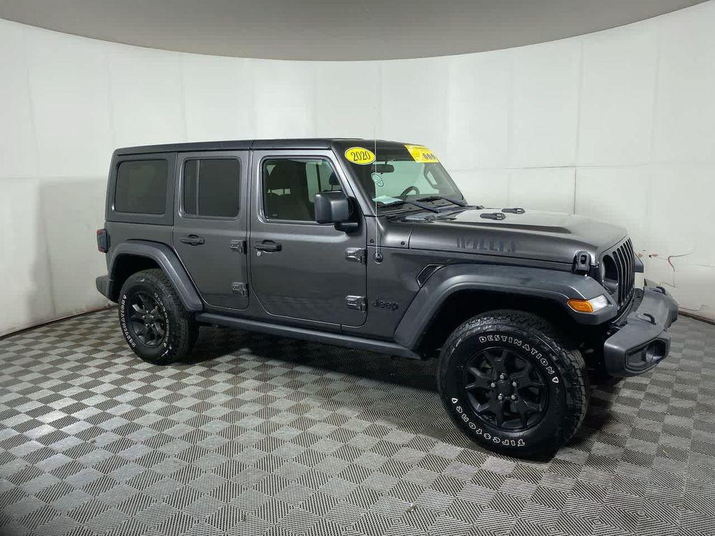 used 2020 Jeep Wrangler Unlimited car, priced at $27,195