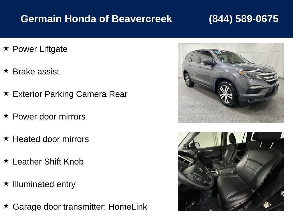 used 2017 Honda Pilot car, priced at $18,259