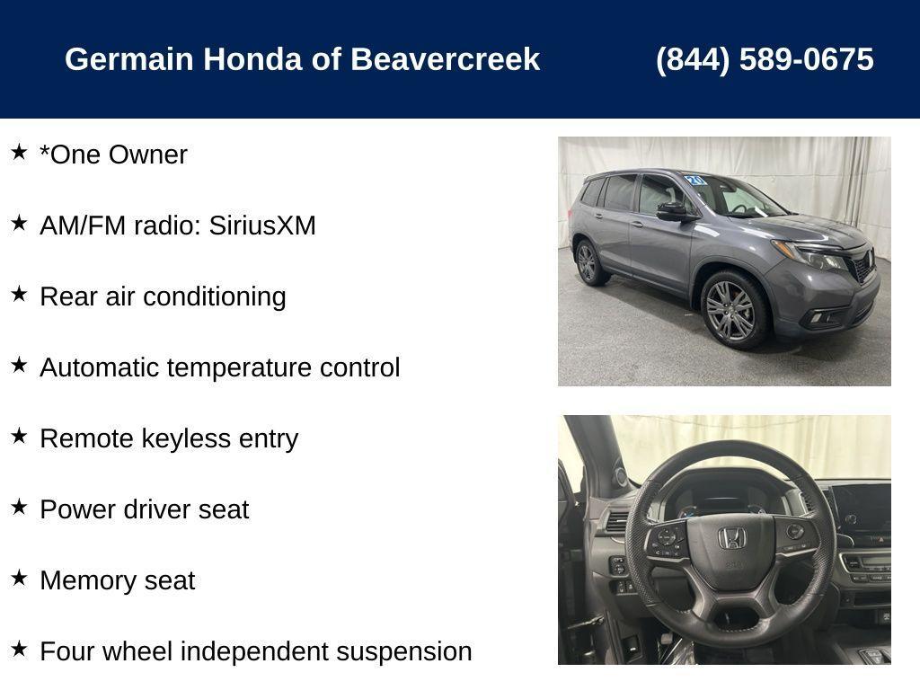 used 2020 Honda Passport car, priced at $21,663