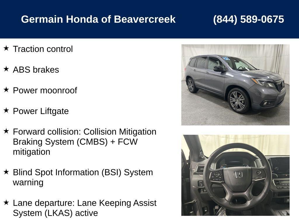 used 2020 Honda Passport car, priced at $21,663