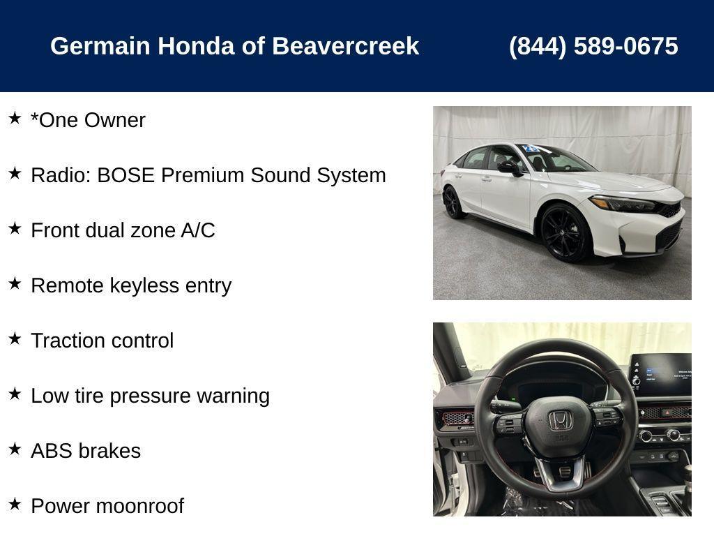 used 2025 Honda Civic Si car, priced at $32,996