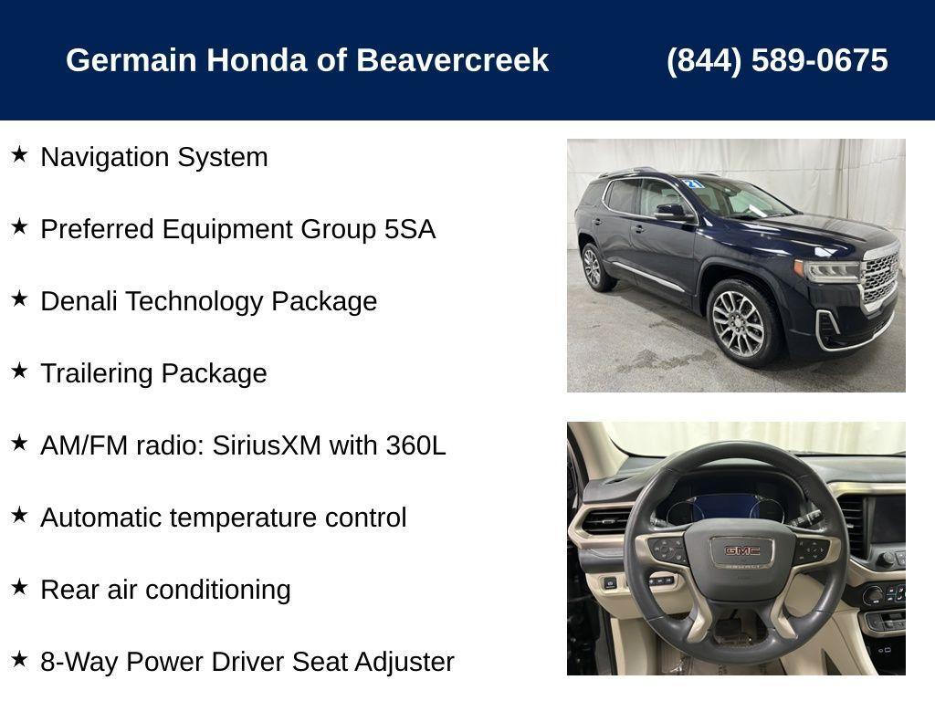 used 2021 GMC Acadia car, priced at $34,222