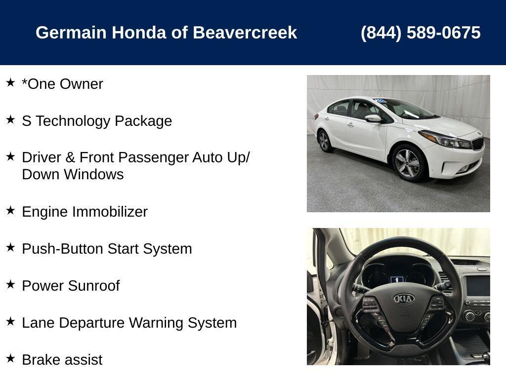 used 2018 Kia Forte car, priced at $16,875