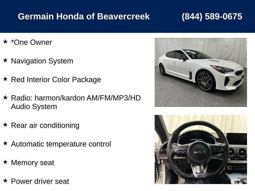 used 2023 Kia Stinger car, priced at $43,215