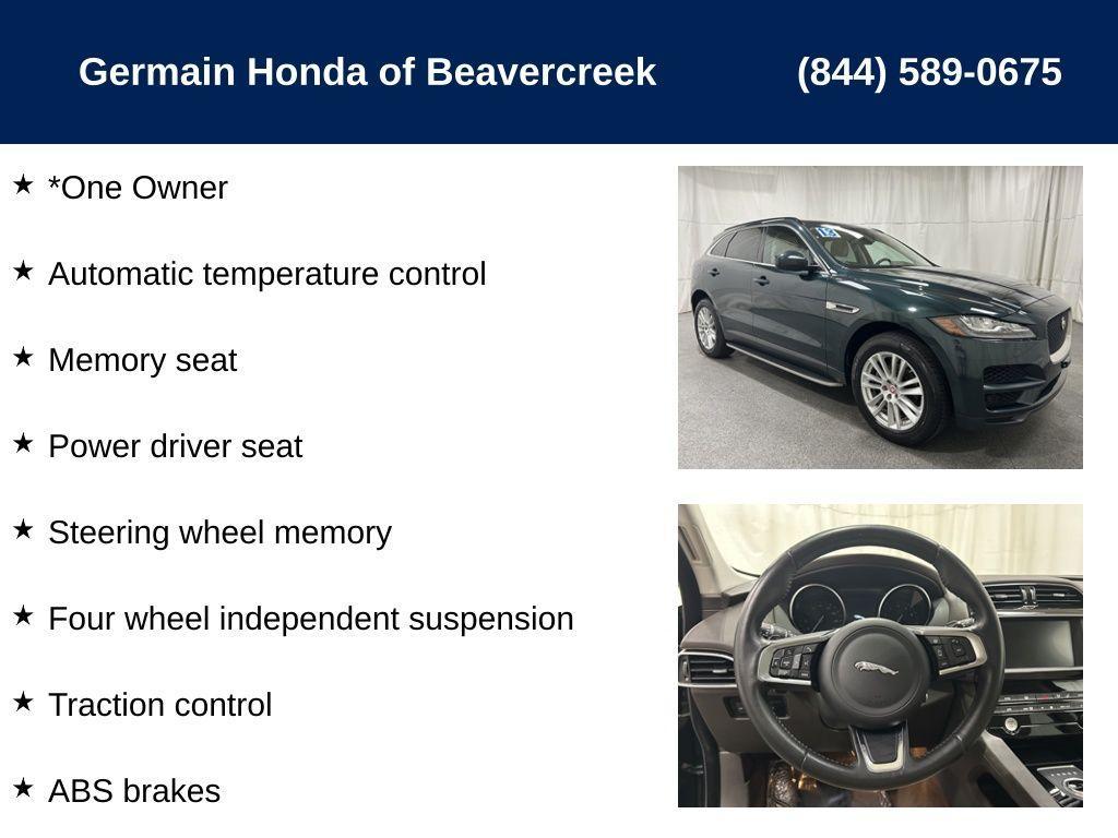 used 2018 Jaguar F-PACE car, priced at $15,525