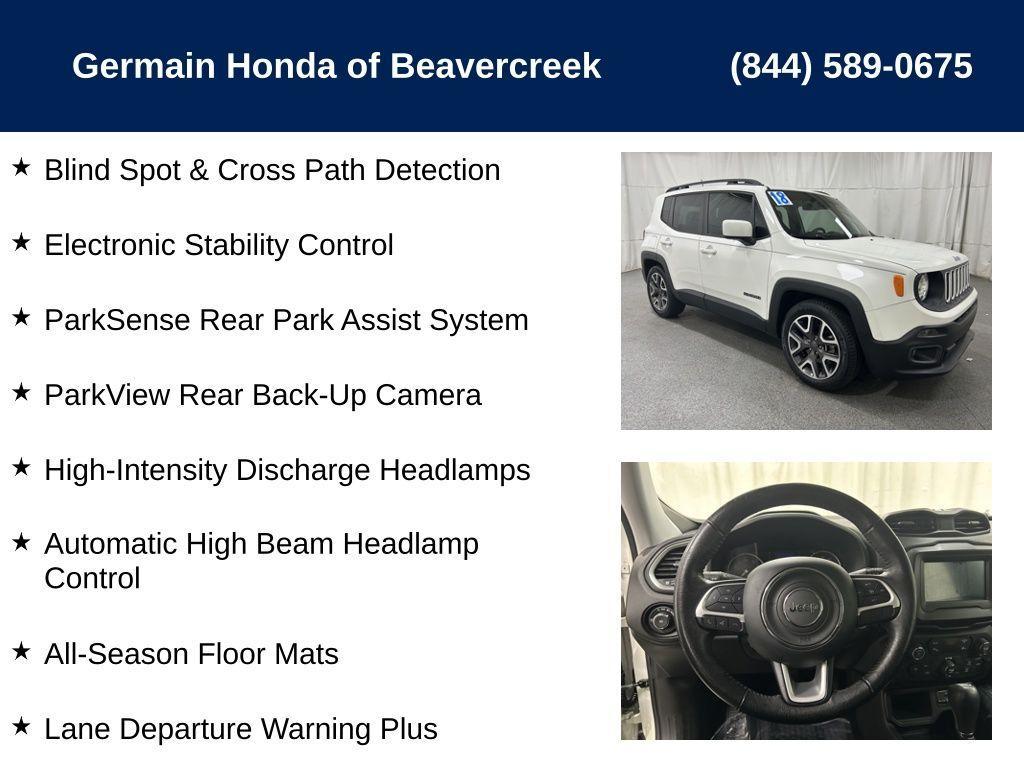 used 2018 Jeep Renegade car, priced at $15,494