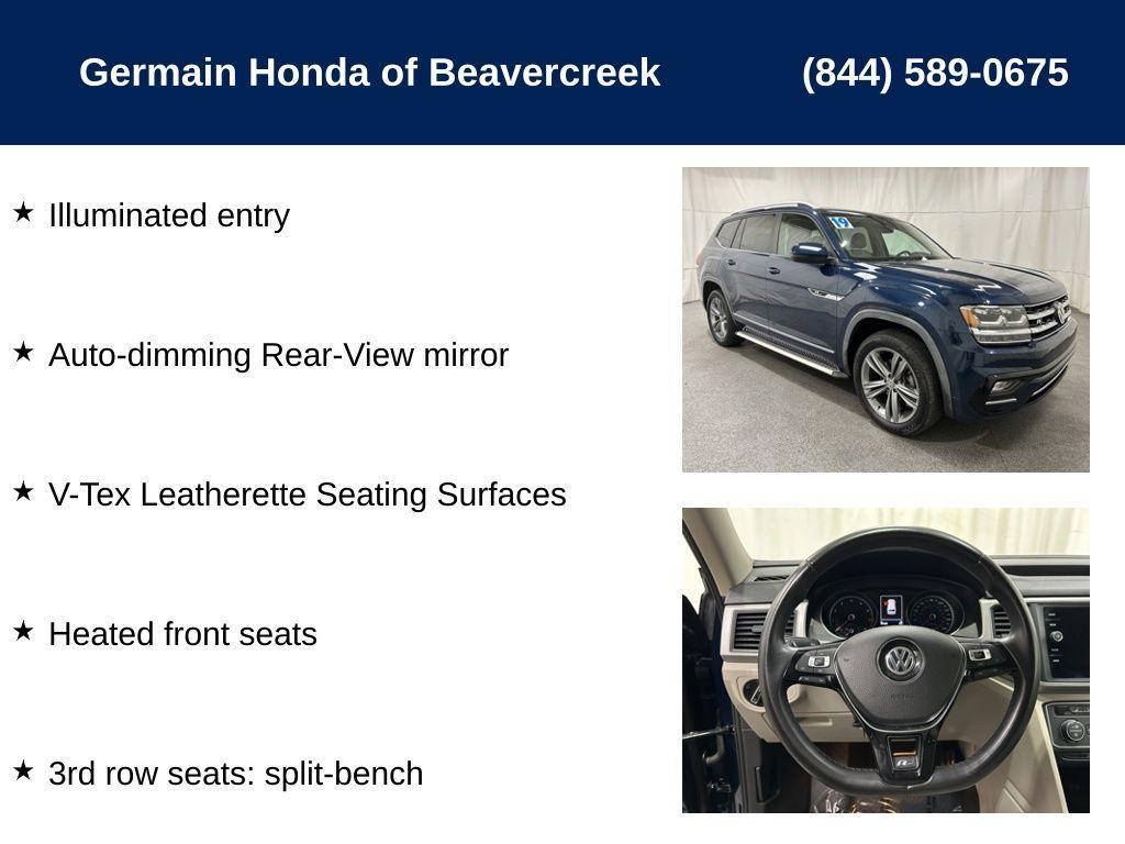 used 2019 Volkswagen Atlas car, priced at $22,500