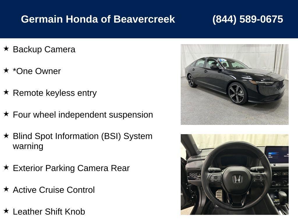 used 2025 Honda Accord Hybrid car, priced at $27,560