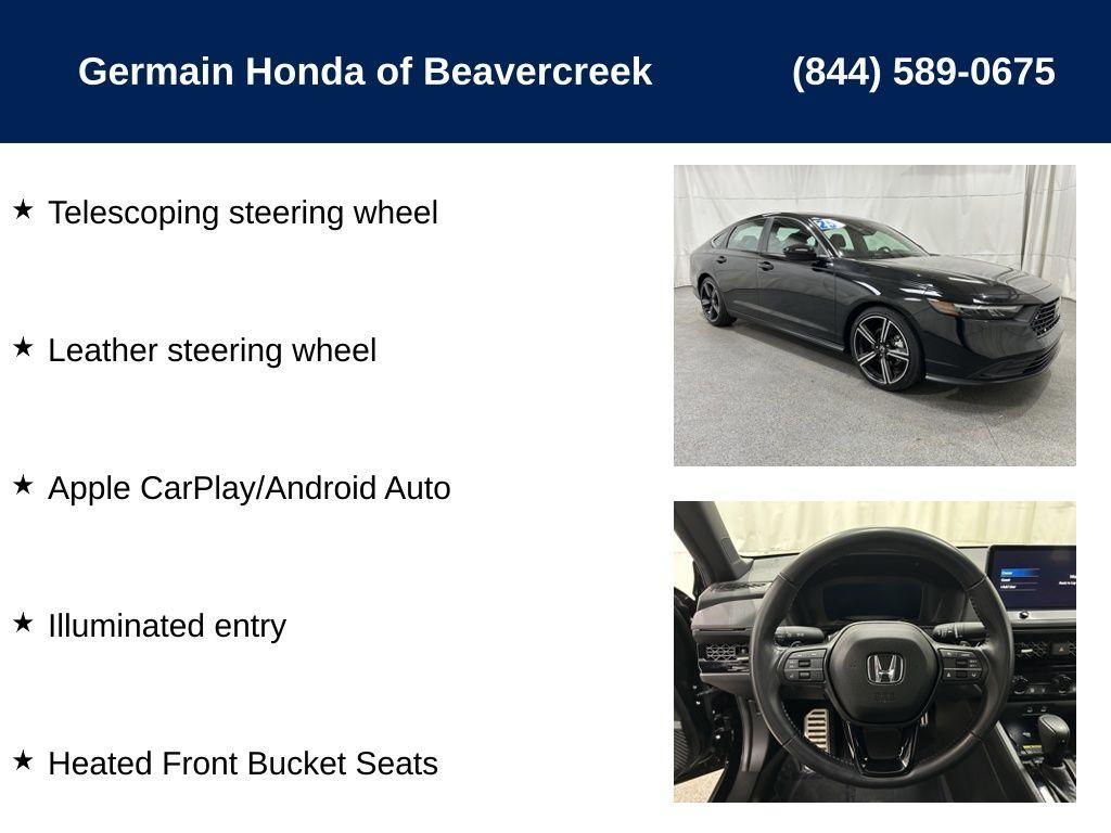 used 2025 Honda Accord Hybrid car, priced at $27,560