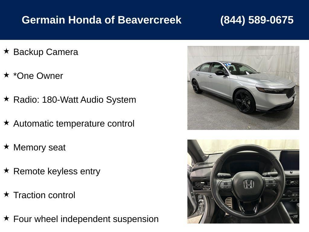 used 2024 Honda Accord Hybrid car, priced at $29,922