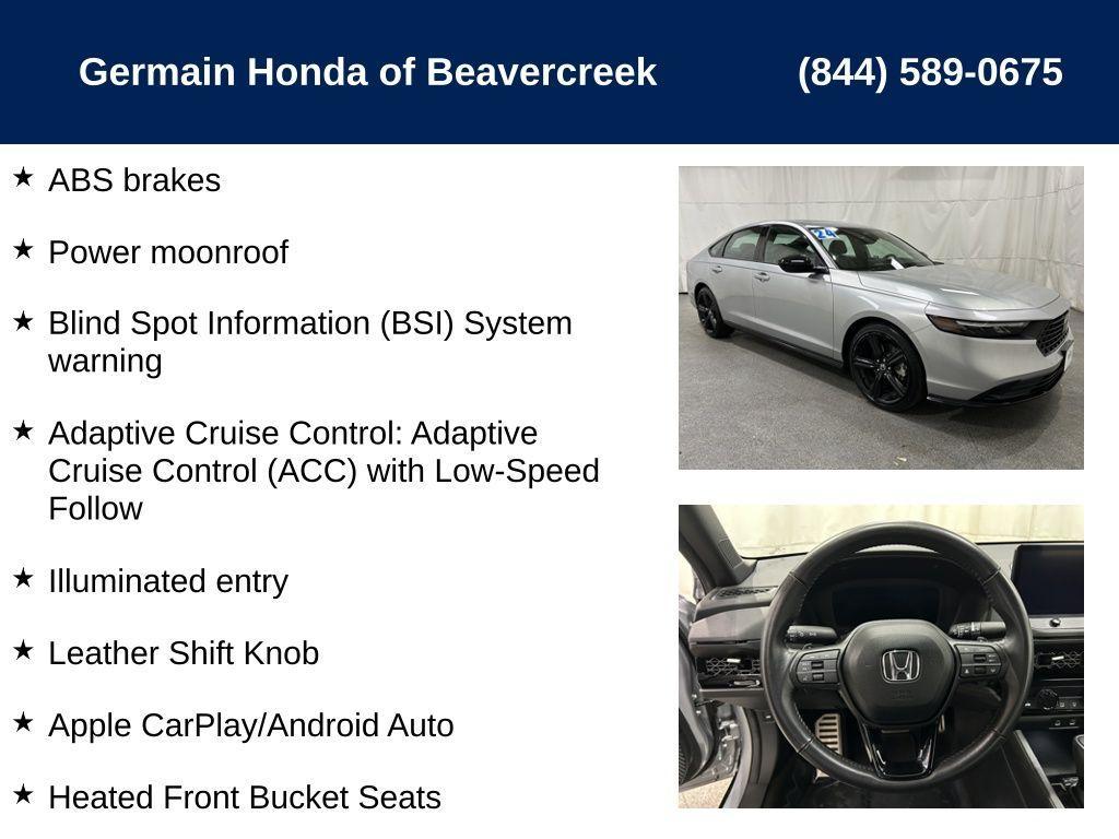 used 2024 Honda Accord Hybrid car, priced at $29,922