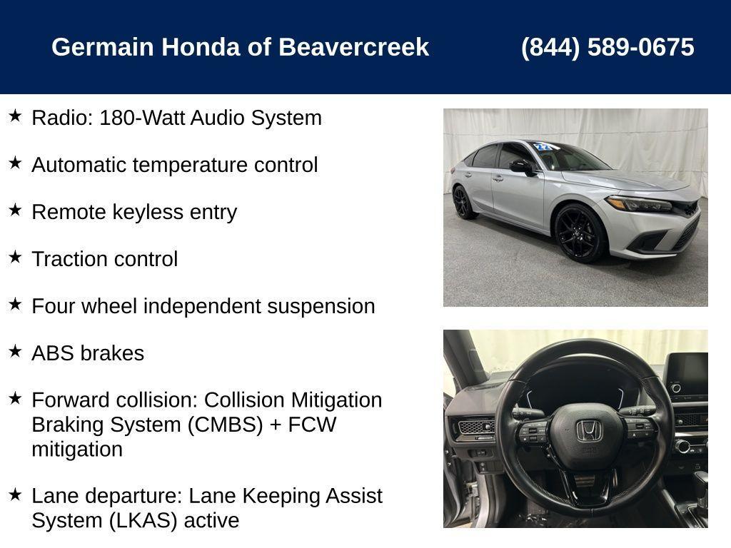 used 2022 Honda Civic car, priced at $26,601