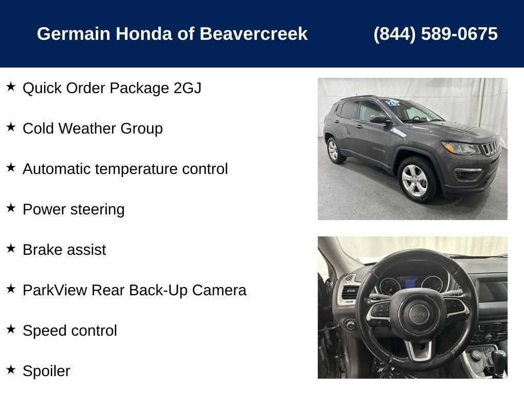 used 2020 Jeep Compass car, priced at $15,822