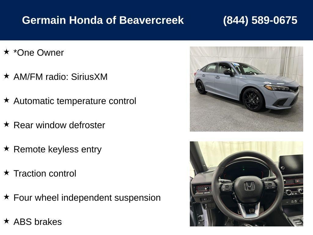 used 2024 Honda Civic Si car, priced at $34,875