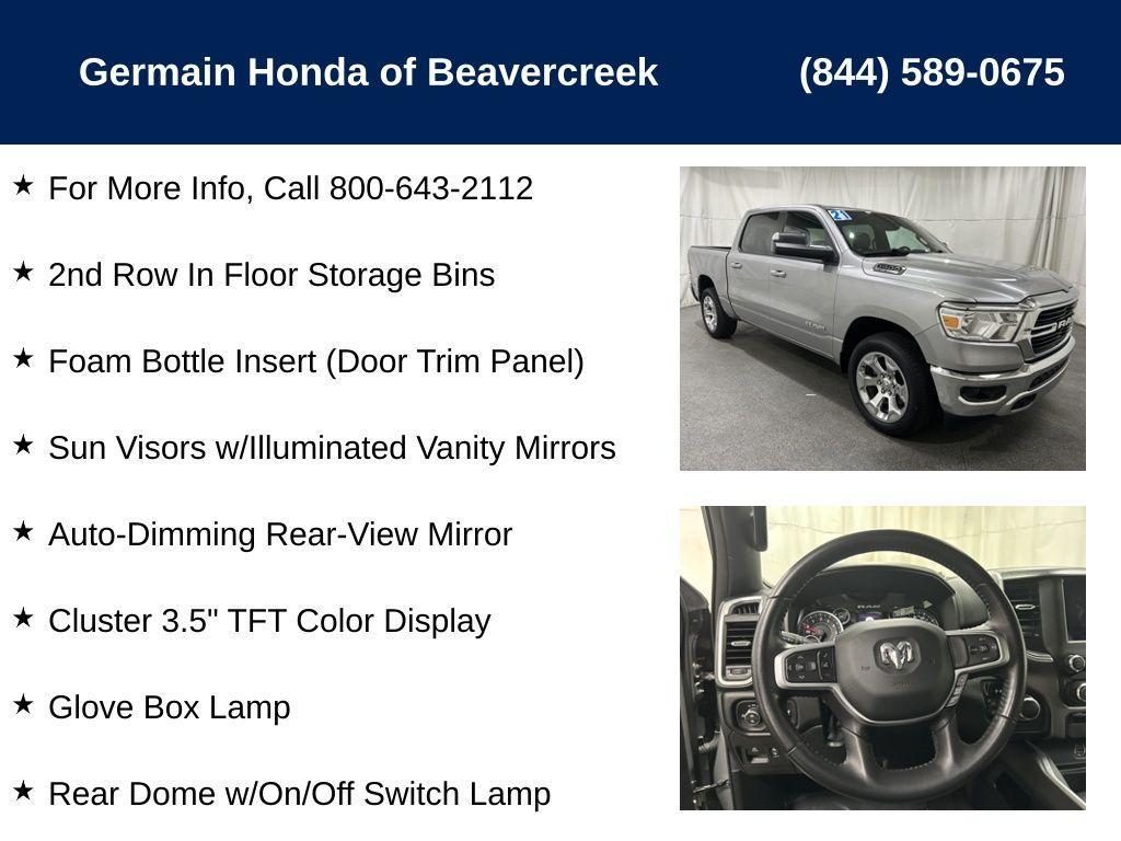 used 2021 Ram 1500 car, priced at $34,994