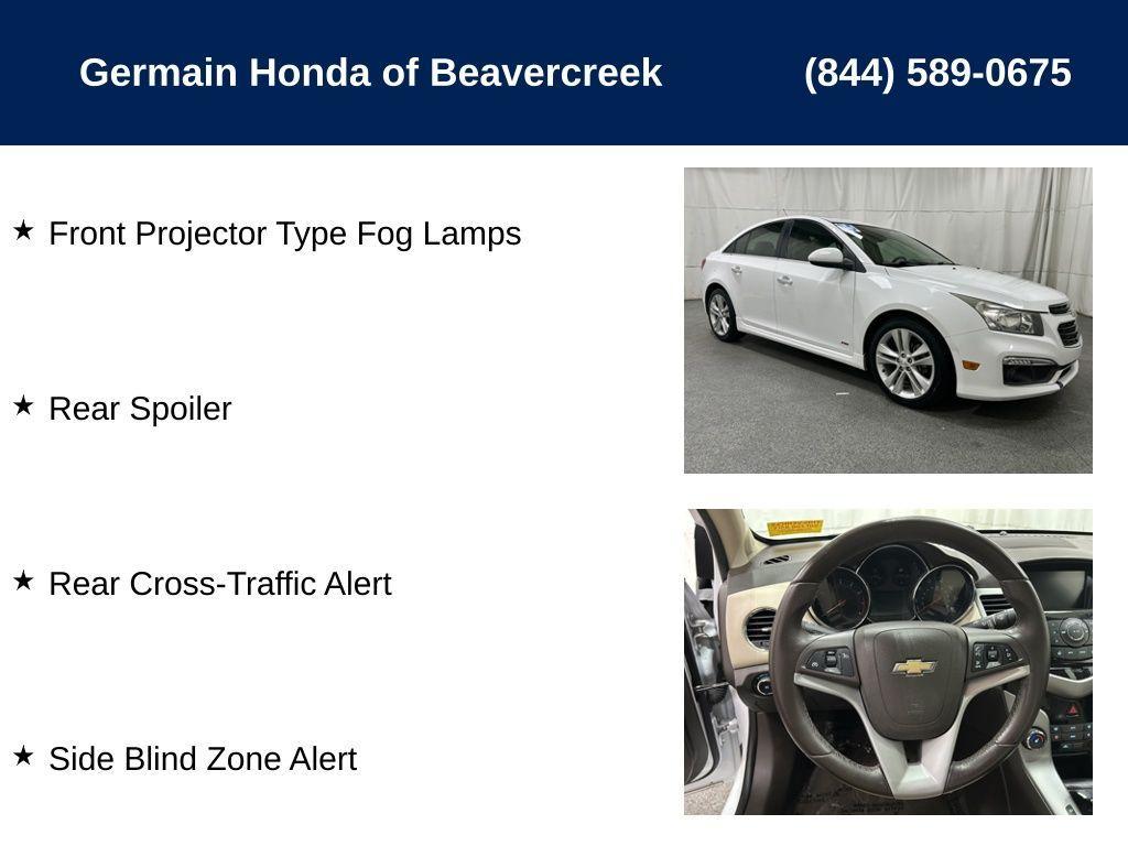 used 2015 Chevrolet Cruze car, priced at $10,996