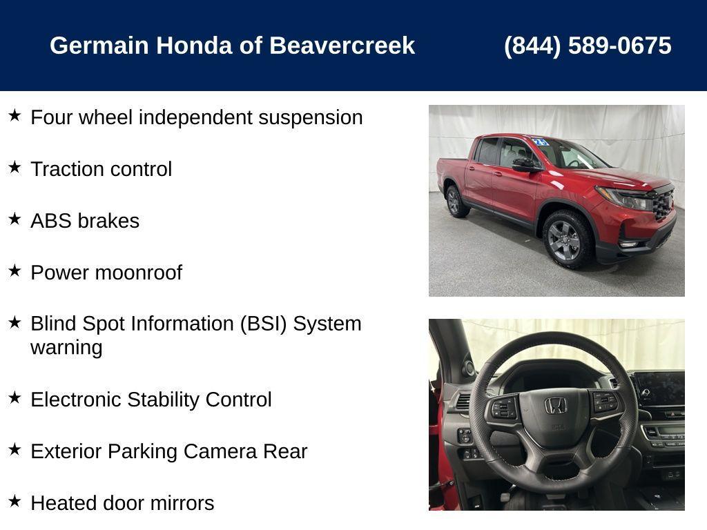 used 2025 Honda Ridgeline car, priced at $43,678