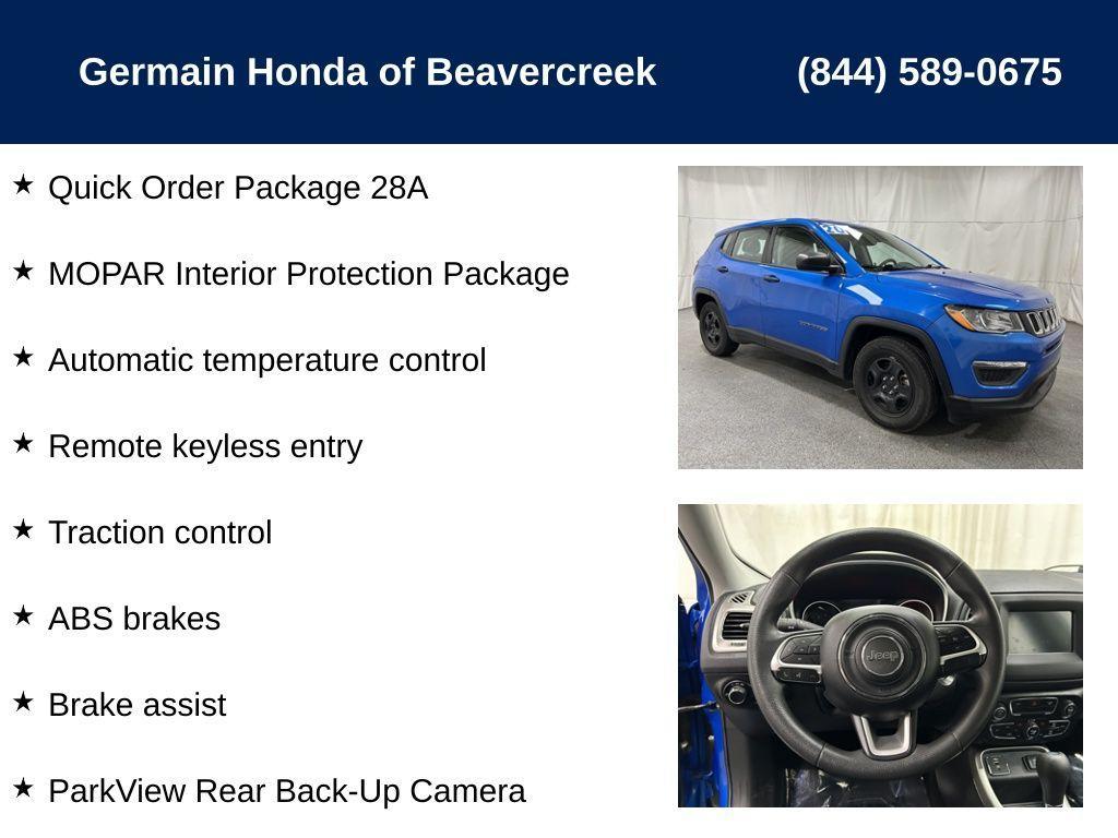 used 2020 Jeep Compass car, priced at $15,202