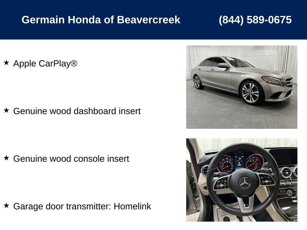used 2019 Mercedes-Benz C-Class car, priced at $21,288