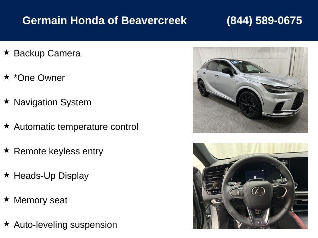 used 2023 Lexus RX 500h car, priced at $54,775