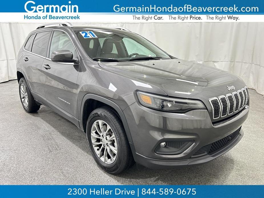 used 2021 Jeep Cherokee car, priced at $21,804
