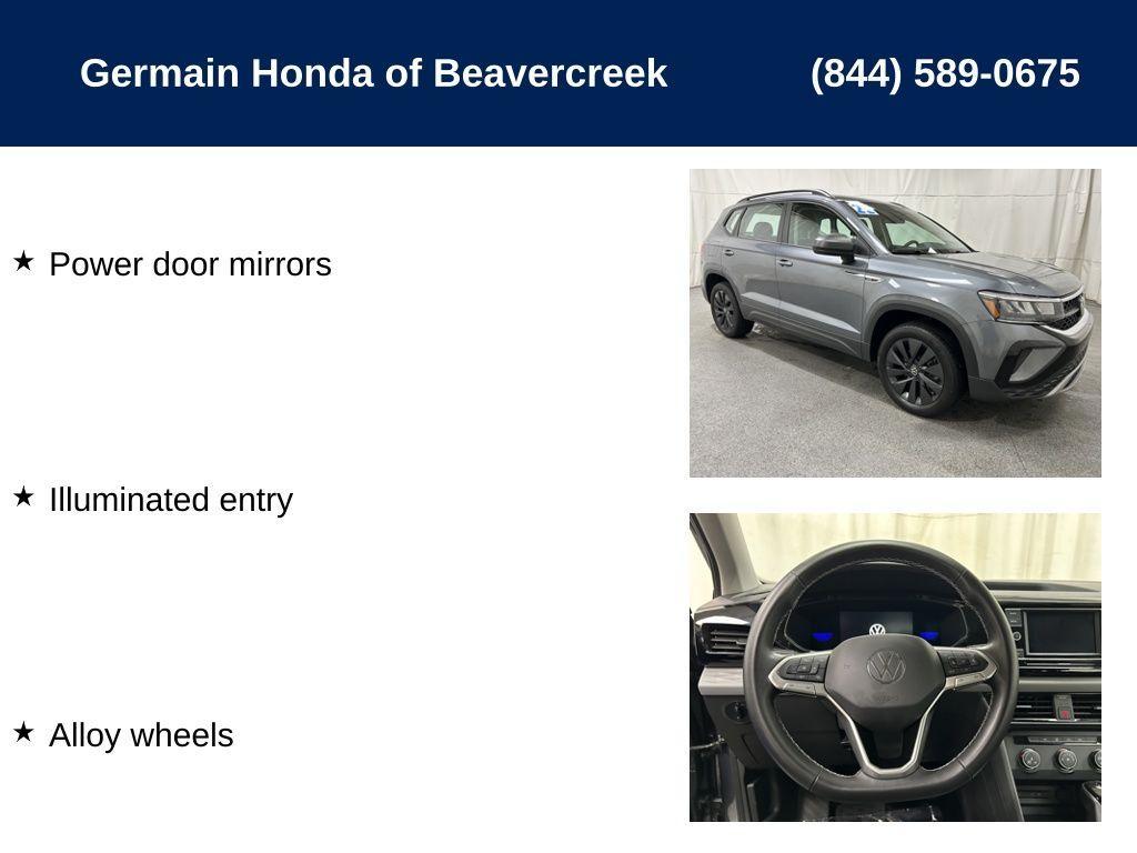 used 2022 Volkswagen Taos car, priced at $18,677