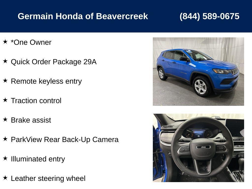 used 2024 Jeep Compass car, priced at $22,996