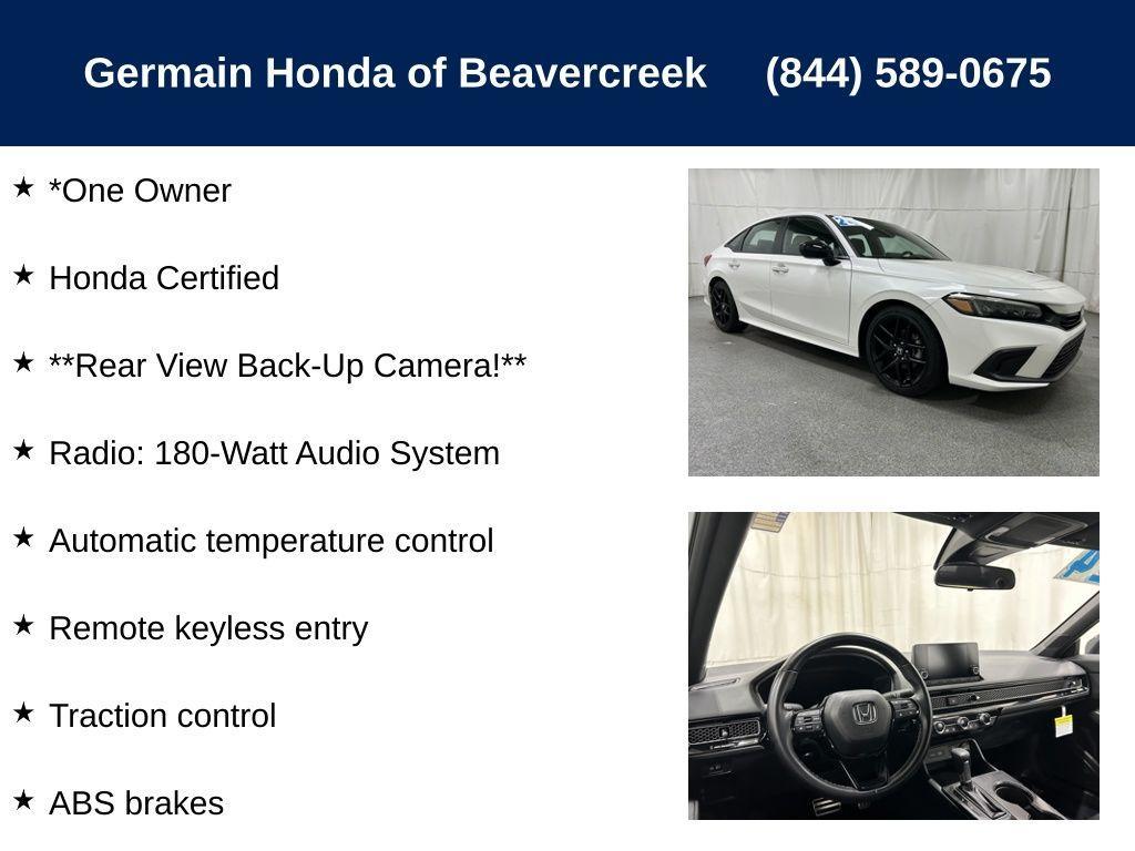 used 2024 Honda Civic car, priced at $26,605