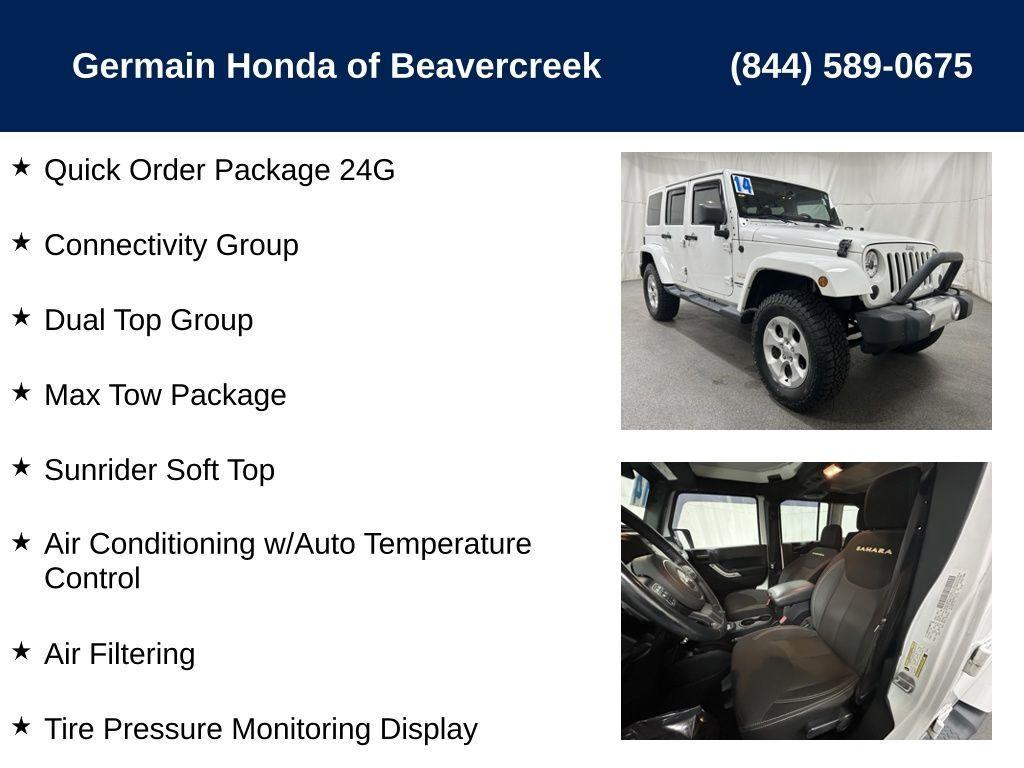 used 2014 Jeep Wrangler Unlimited car, priced at $14,987
