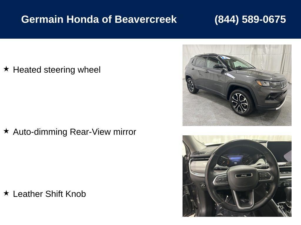 used 2022 Jeep Compass car, priced at $19,504