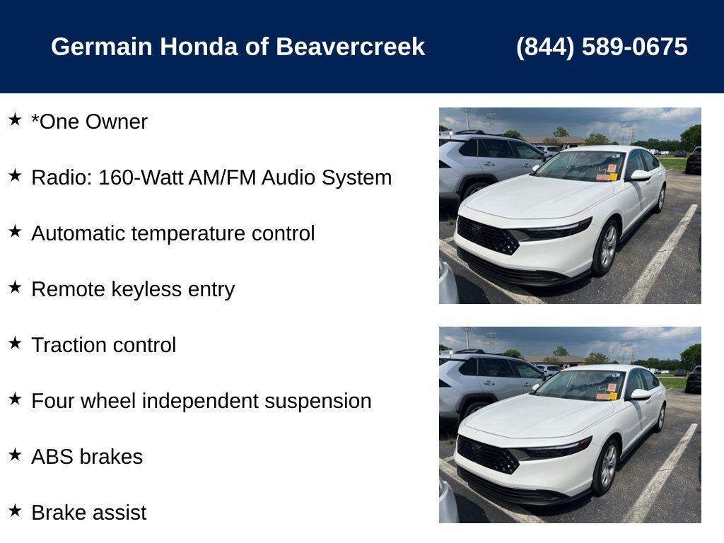used 2024 Honda Accord car, priced at $26,522