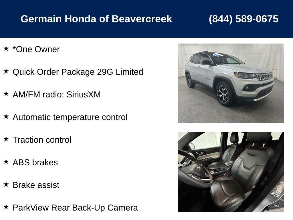 used 2024 Jeep Compass car, priced at $25,518