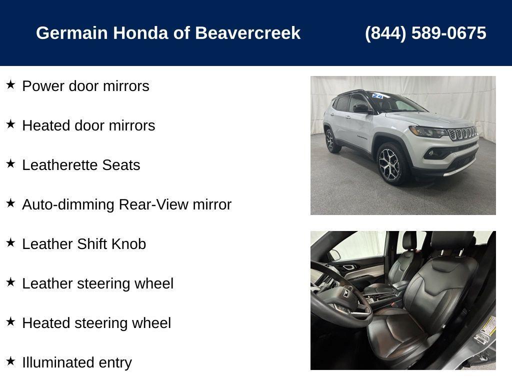 used 2024 Jeep Compass car, priced at $25,518